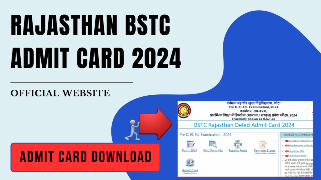 Rajasthan BSTC Admit Card 2024